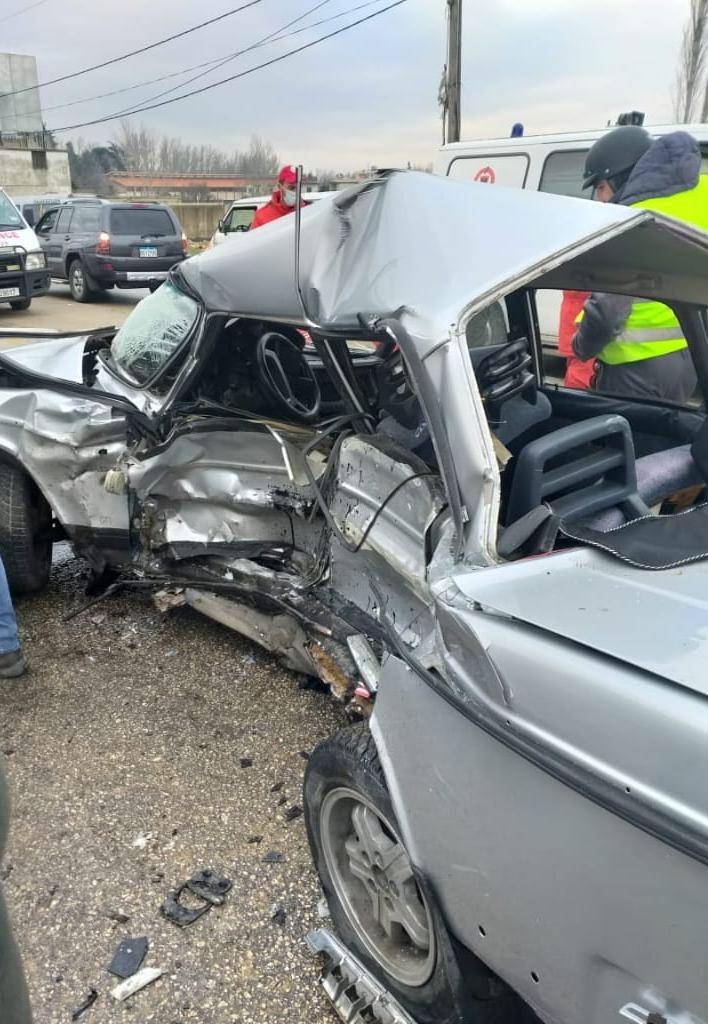بالصور.. قتيل بحادث سير مروع في تعنايل