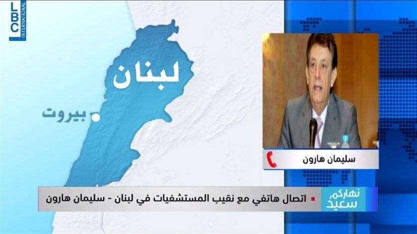 هارون: المستشفيات الخاصة لم تتلق أي دعم من الدولة