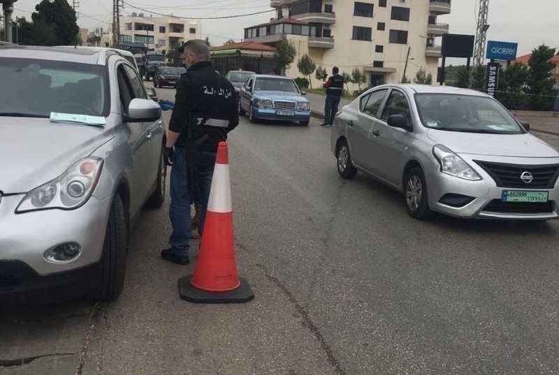 حواجز لأمن الدولة في الكورة للتدقيق بأرقام لوحات السيارات