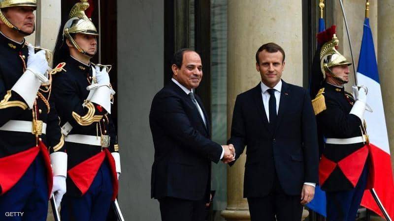 السيسي وماكرون يؤكدان على ضرورة وقف التدخل الخارجي في ليبيا