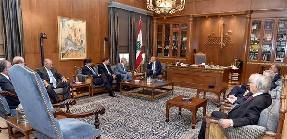الوضع المالي في لقاء بري مع 