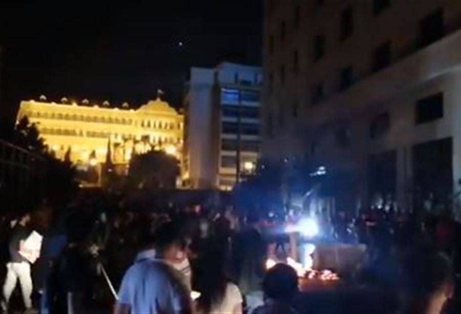 أعمال شغب وتحطيم واجهات وسط بيروت