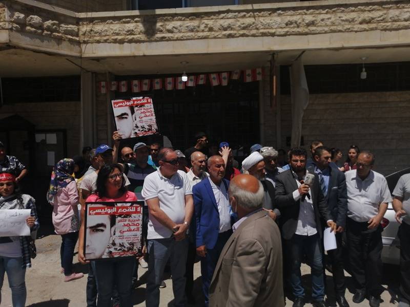 اعتصام أمام قصر العدل في بعلبك