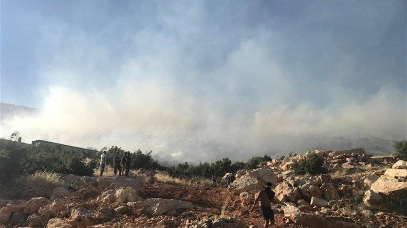 حريق هائل في أحراج السنديان بجرود بوداي