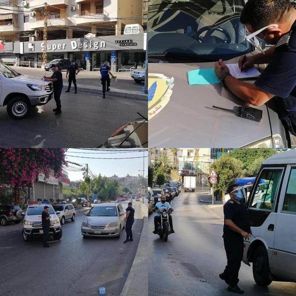 محاضر ضبط للمخالفين لوضع الكمامة في الحدث
