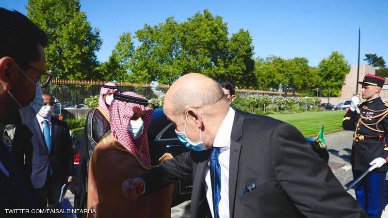 مباحثات بين وزير الخارجية السعودي ونظيره الفرنسي
