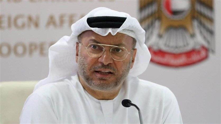 قرقاش: من الأفضل أن تتوقف تركيا عن التدخل بالشأن العربي