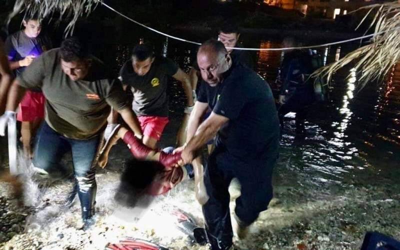 انتشال سوريين غرقا على شاطىء نهر إبراهيم