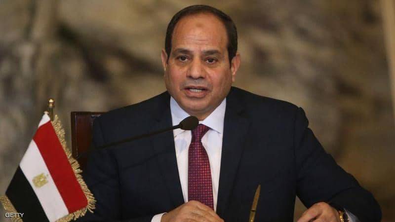 السيسي يشيد باتفاق وقف ضم الأراضي الفلسطينية