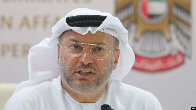 قرقاش: معاهدة السلام قرار سيادي ليس موجها إلى إيران