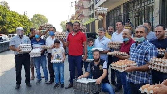 احتجاجا على تسعير كرتونة البيض ..اعتصام في عكار