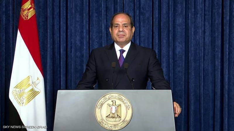 السيسي: ندعم حق الفلسطينيين بدولة مستقلة.. وسنتصدى لأي تجاوز للخط الأحمر في ليبيا