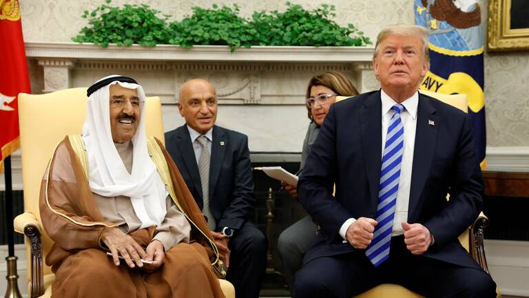 ترامب يمنح أمير الكويت وسام الاستحقاق العسكري برتبة قائد أعلى
