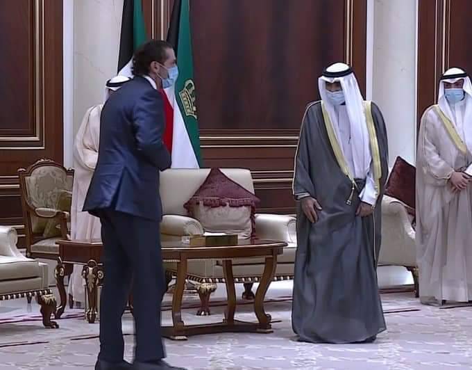 أمير الكويت يستقبل الحريري