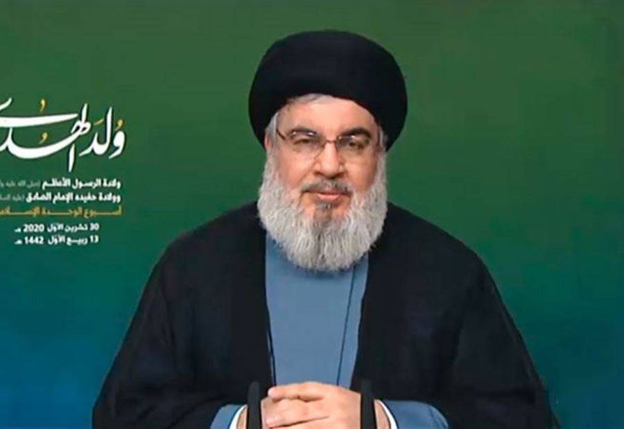 نصرالله: سنتعاون ونسهّل تشكيل الحكومة