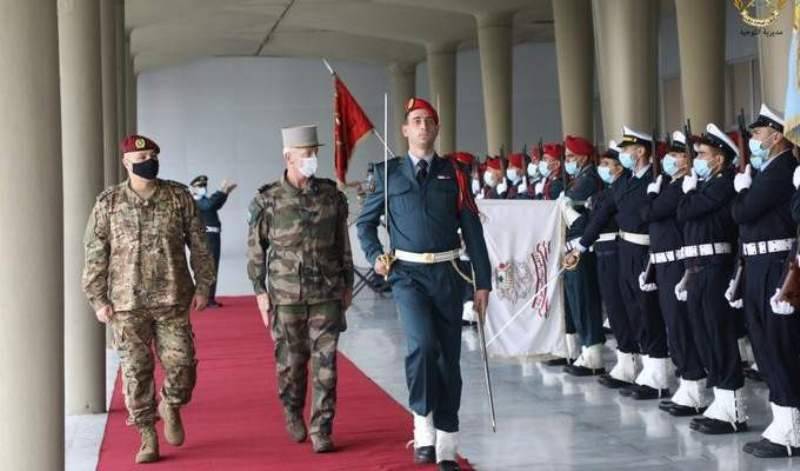 وصول رئيس أركان الجيوش الفرنسية إلى اليرزة