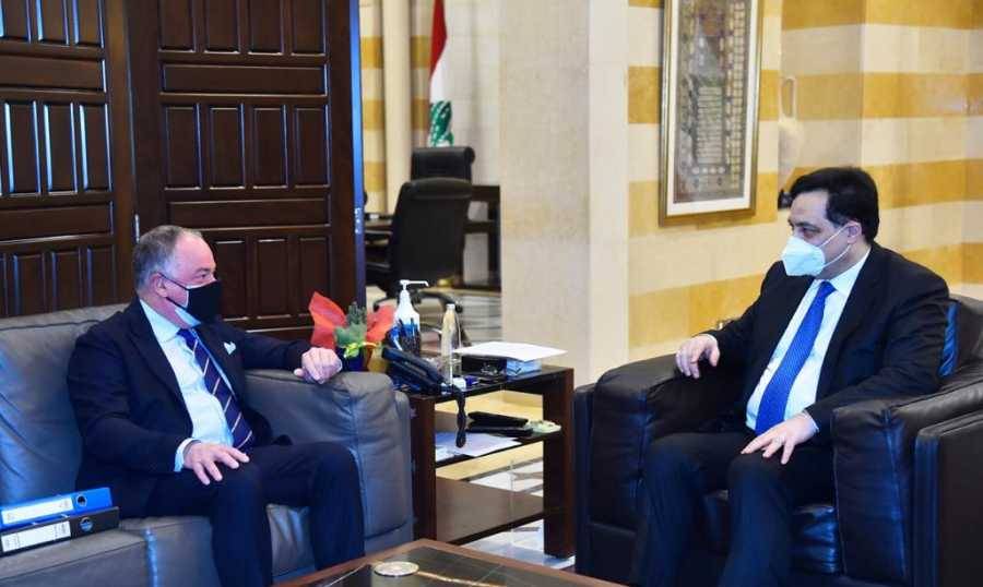 دياب يبحث مع ديل كول الانتهاكات الإسرائيلية
