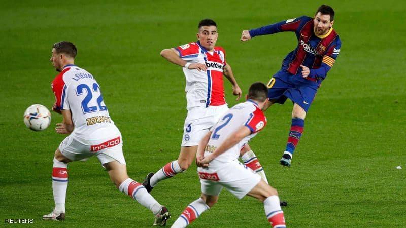 برشلونة يسحق ألافيس بخماسية..وتحذير إلى سان جيرمان