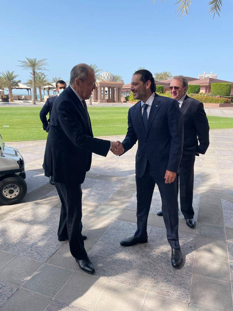 خاص:  الحريري ولافروف يلتقيان في أبو ظبي
