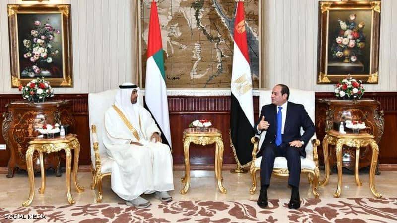 محمد بن زايد والسيسي يؤكدان على التنسيق لحماية الأمن العربي