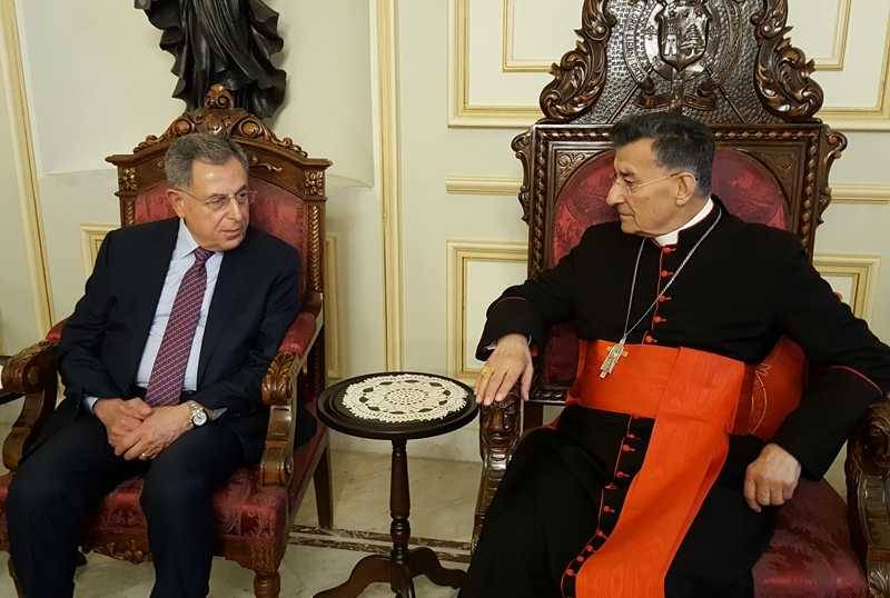 السنيورة في بكركي