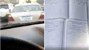 بالفيديو.. معلمة تعطي الحصة الدراسية و