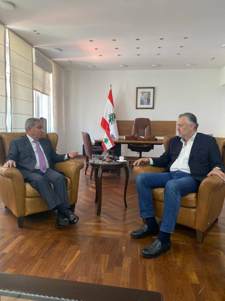 حبيش بحث مع مشرفية في البطاقة التموينية