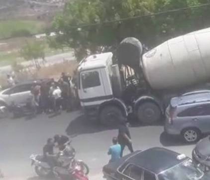 اشكال على البنزين يوقع جريحين