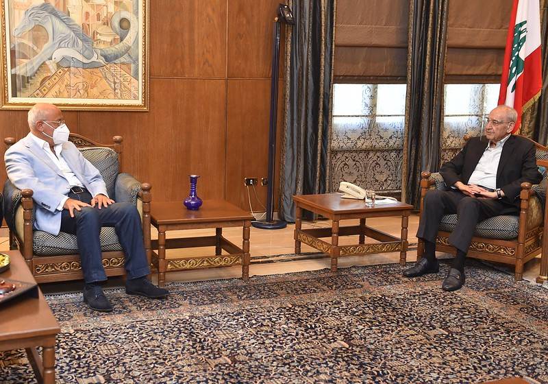 بري يعرض الاوضاع العامة والمستجدات مع العريضي ‏