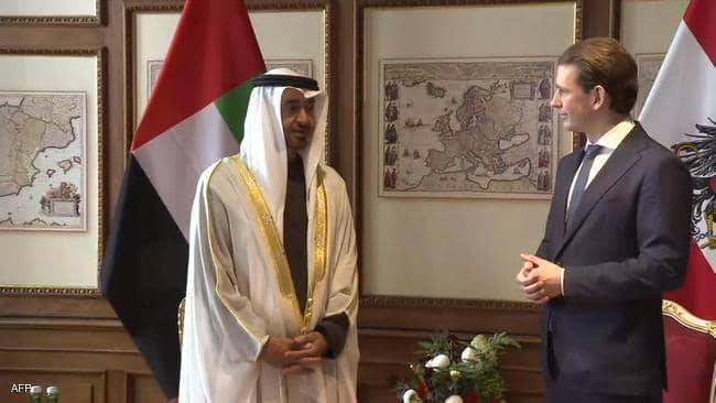 ولي عهد أبوظبي يصل العاصمة النمساوية