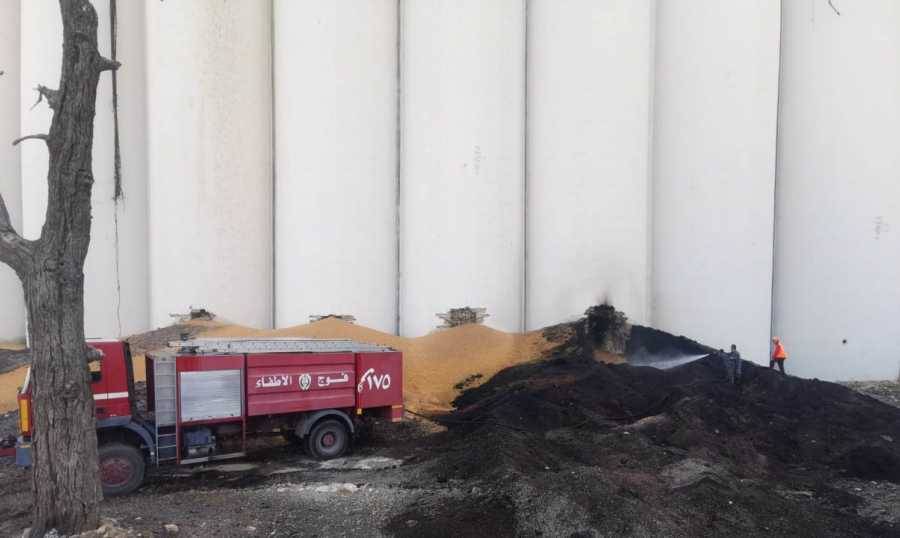 اخماد حريق بإهراءات القمح في المرفأ