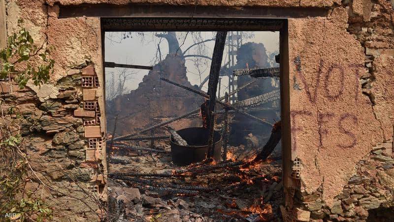 الجزائر..حرائق الغابات تودي بحياة 42 شخصاً بينهم جنود