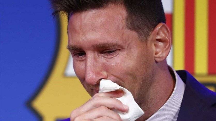 بسعر خيالي... بيع منديل بكاء ليونيل ميسي