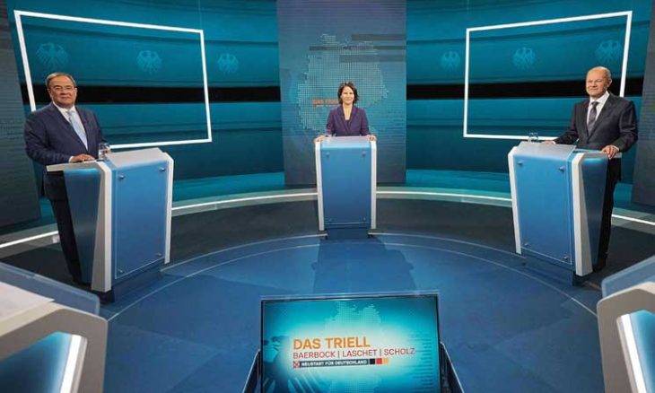 أول مناظرة تلفزيونية بين المرشحين لخلافة ميركل
