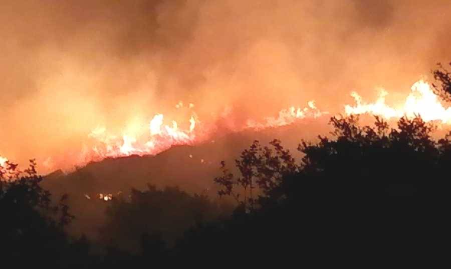 حريق في خراج بلدة ضهر الليسنة