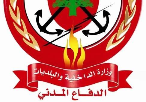 إخماد حريق على 4 شرفات في المشرفية
