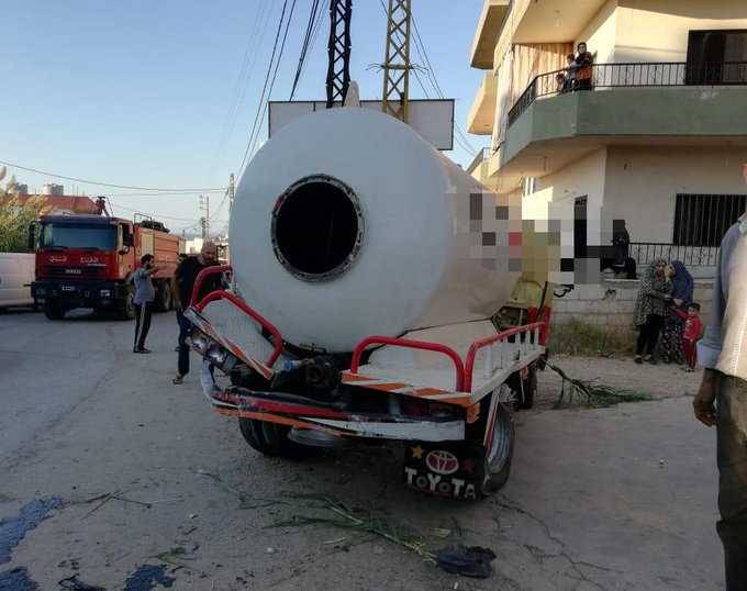 بالصورة: انفجار صهريج غاز في عكّار