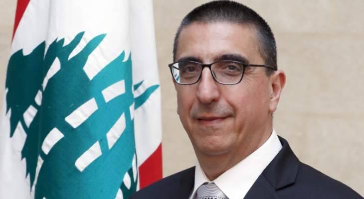 حجار: كل ما يتعلق بالبطاقة التمويلية أصبح جاهزاً
