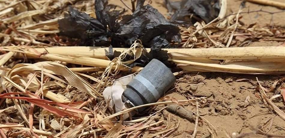 جريح بانفجار قنبلة عنقودية