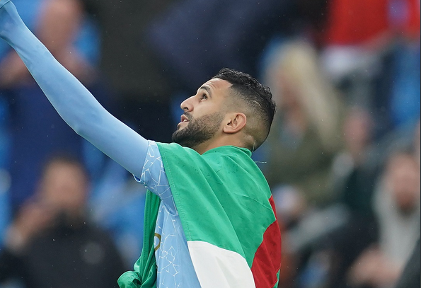 مانشستر سيتي يهنئ محرز