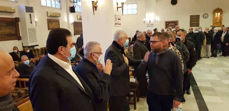 البعريني ممثلاً الرئيس سعد الحريري في عزاء والدة  الصمد
