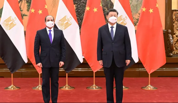 السيسي يجري مباحثات مع نظيره الصيني