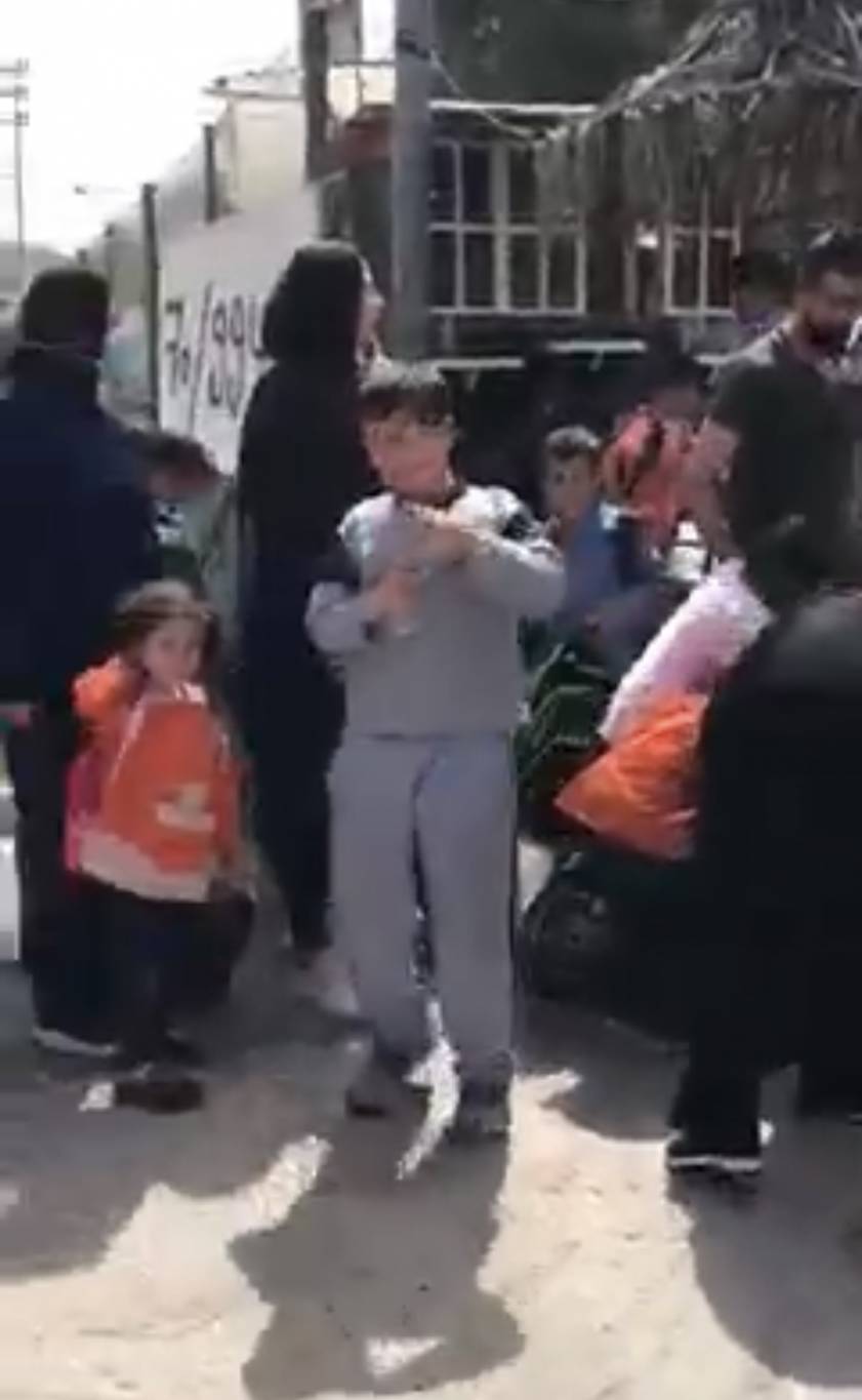 احتراق باص مدرسي