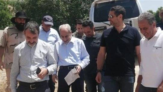 خير يعاين الأضرار  في صنين - بسكنتا