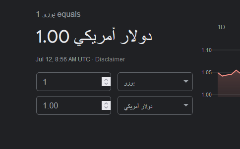 اليورو يعادل الدولار!