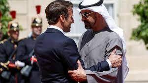 رئيس دولة الإمارات يلتقي الرئيس الفرنسي في قصر فرساي