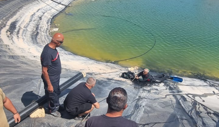 انتشال جثة غريق من بحيرة في دير الأحمر