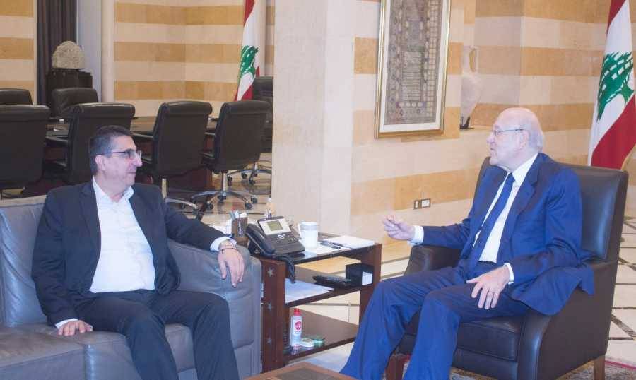 ميقاتي يطلع من حجار على مسار عودة النازحين