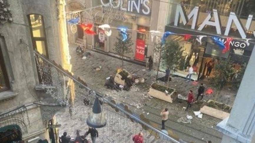 بالفيديو.. انفجار بمنطقة تقسيم بإسطنبول