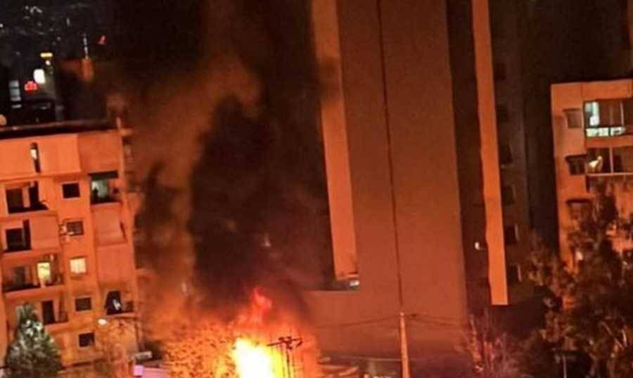 بالصورة: حريق في عين الرمانة بسبب احتكاك كهربائي.. وسقوط جريح